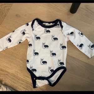 Monica & Andy corgi bodysuit 0-3